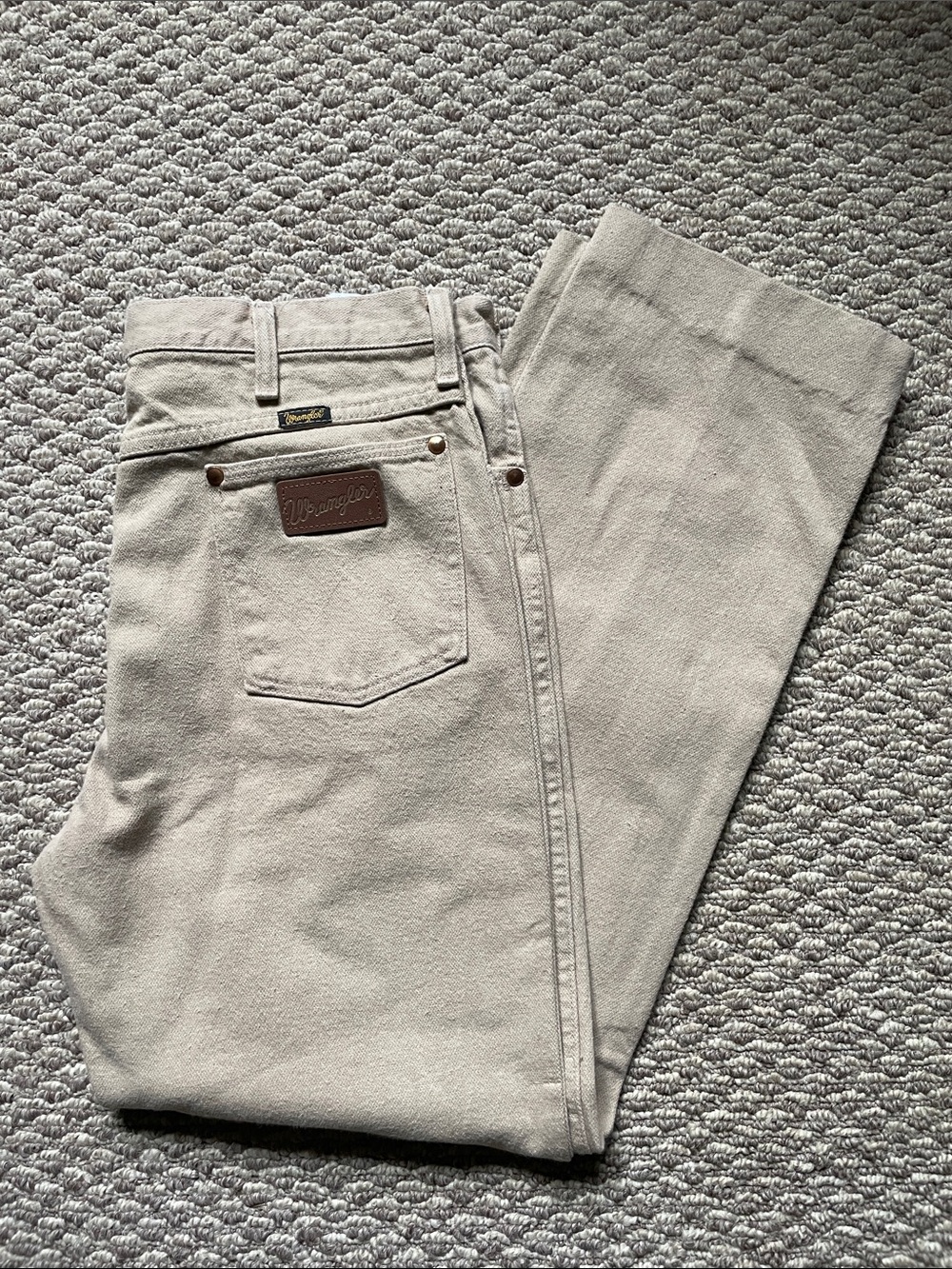 Vintage wrangler tan denim pants